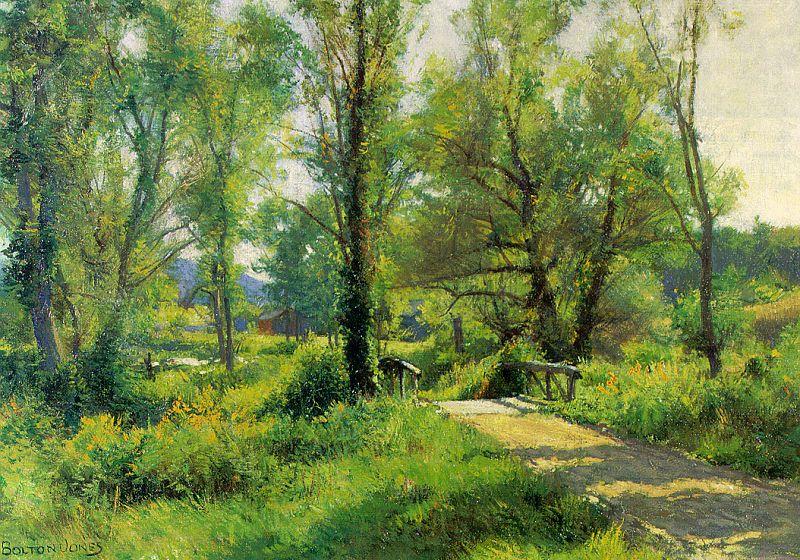 Hugh Bolton Jones Road to the Farm Germany oil painting art
